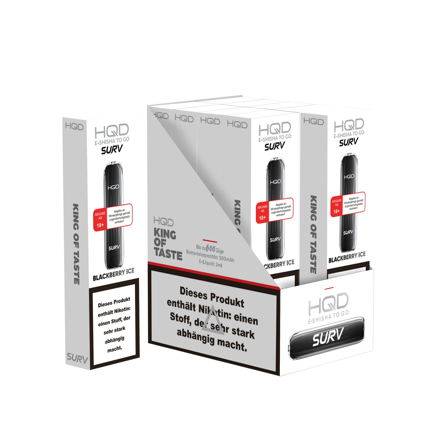 HQD Surv 18mg/ml Blackberry Ice - 10er Pack