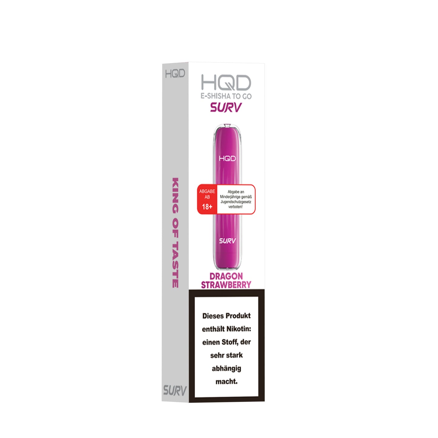 HQD Surv 18mg/ml Dragon Strawberry - 10er Pack