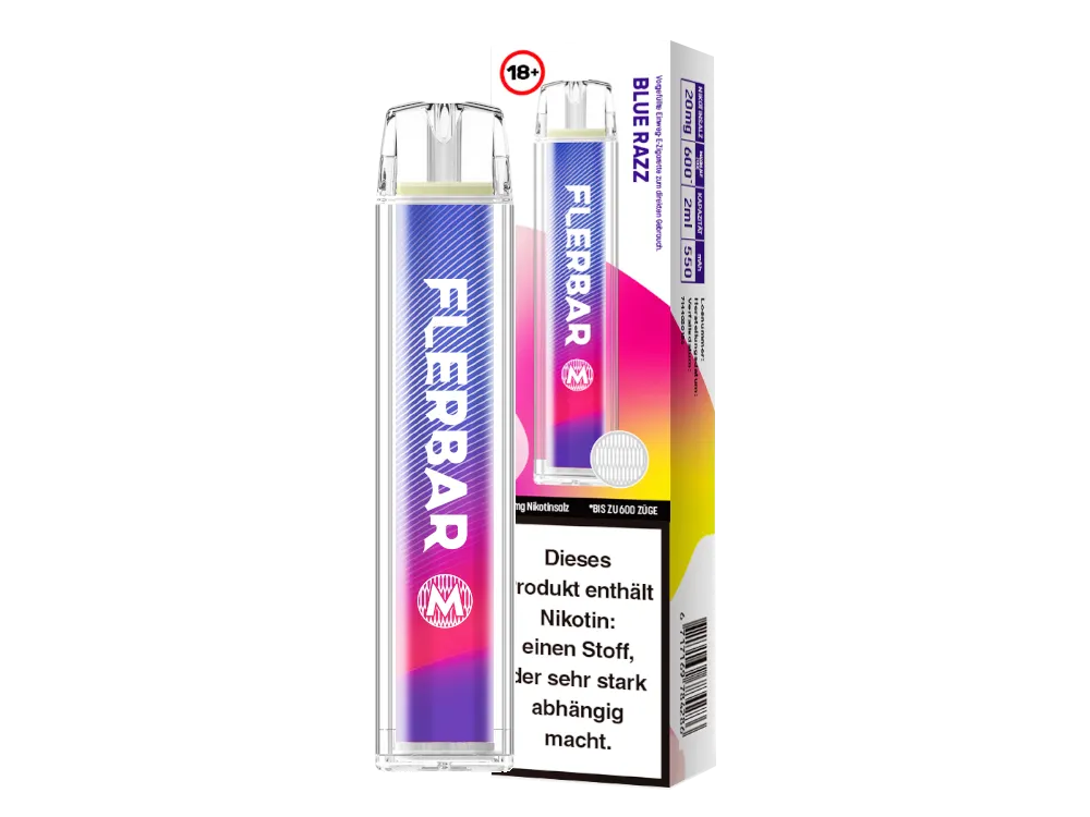 Flerbar M 600 Einweg - Blue Razz - 1er