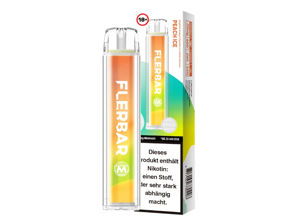 Flerbar M 600 Einweg - Peach Ice - 1er