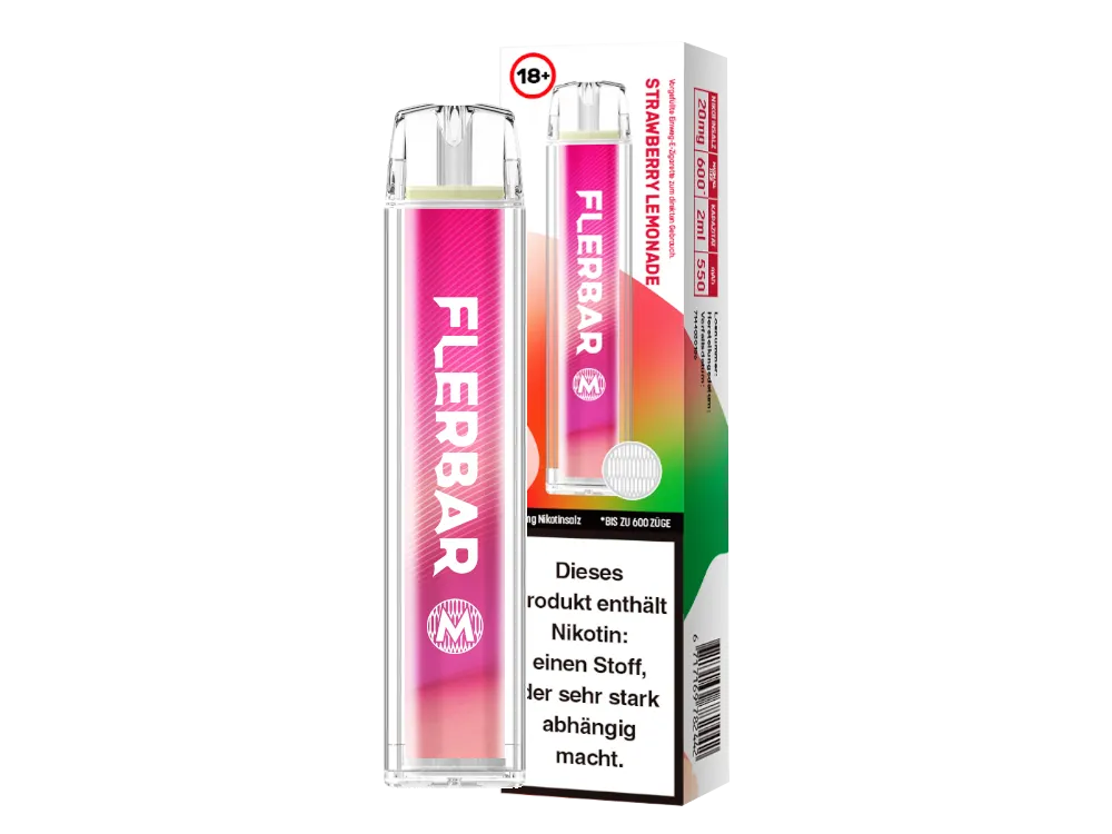Flerbar M 600 Einweg - Strawberry Lemonade - 1er