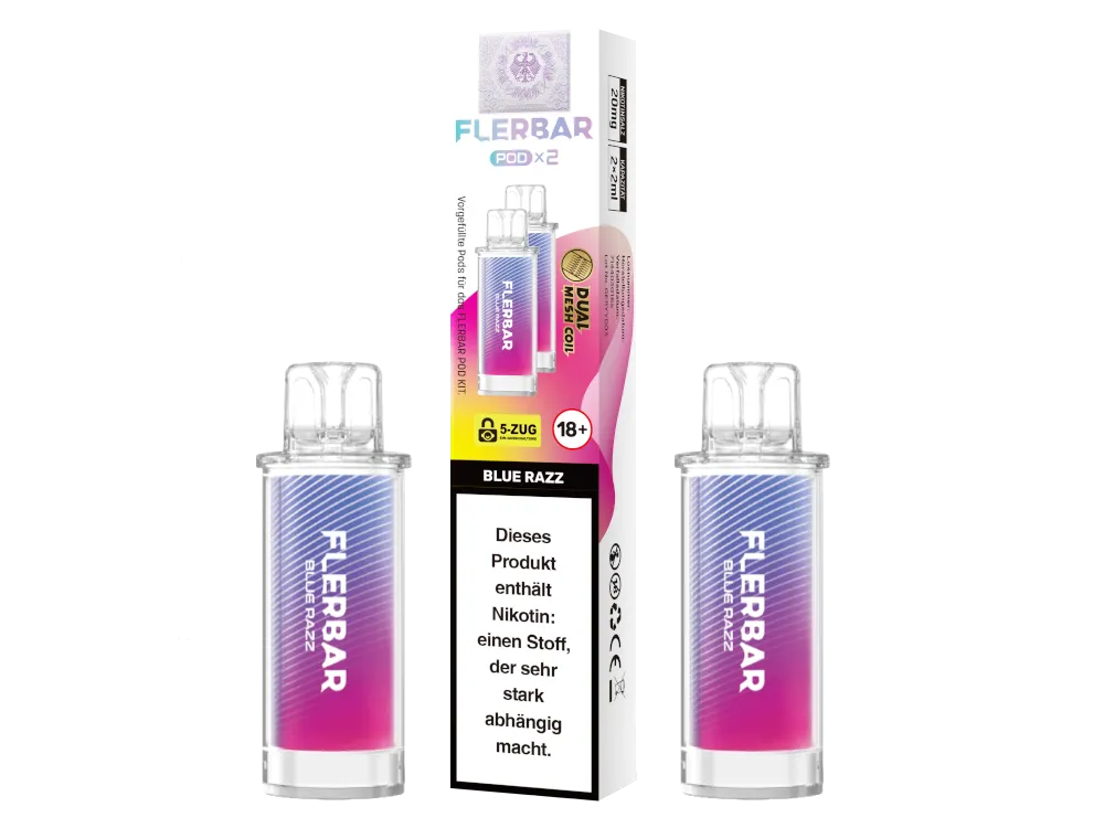 FLERBAR PODS - Blue Razz - 2er