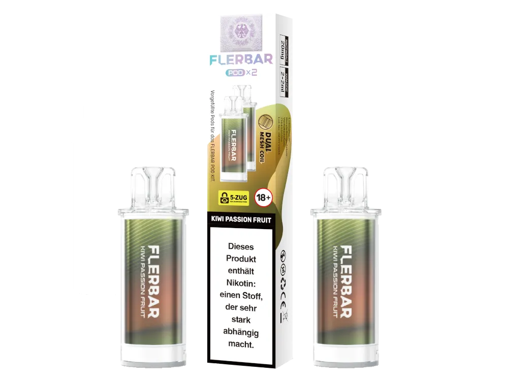 FLERBAR PODS - Kiwi Passion Fruit - 2er