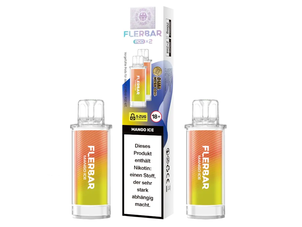 FLERBAR PODS - Mango Ice 2 x 10er Pack
