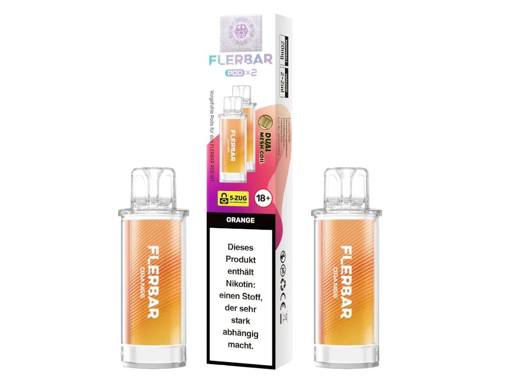 FLERBAR PODS - Orange - 2er
