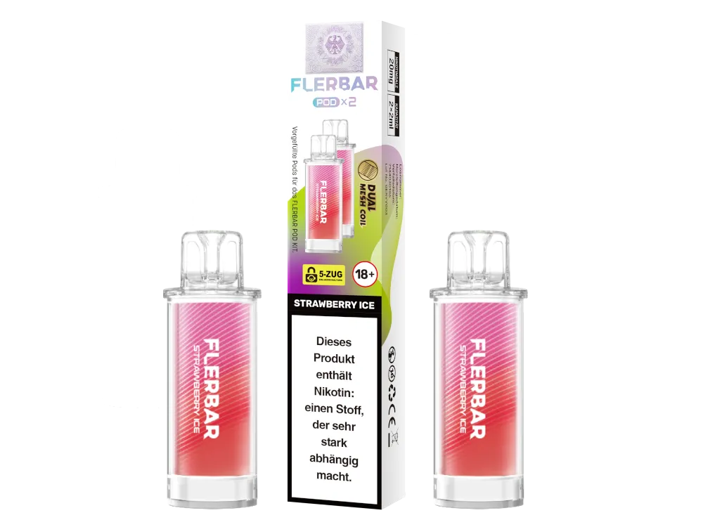 FLERBAR PODS - Strawberry Ice - 2er