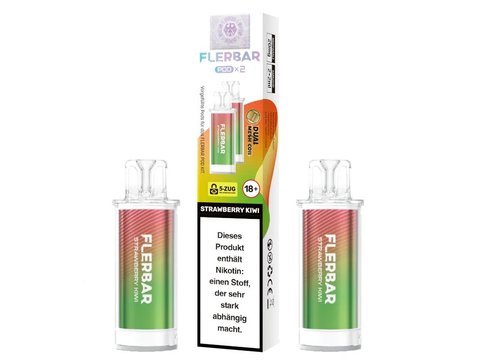 FLERBAR PODS - Strawberry Kiwi - 2er