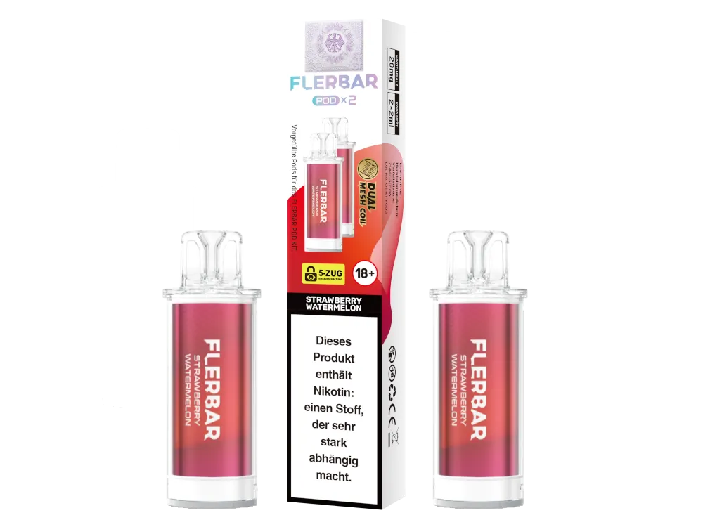 FLERBAR PODS - Strawberry Watermelon 2 x 10er Pack