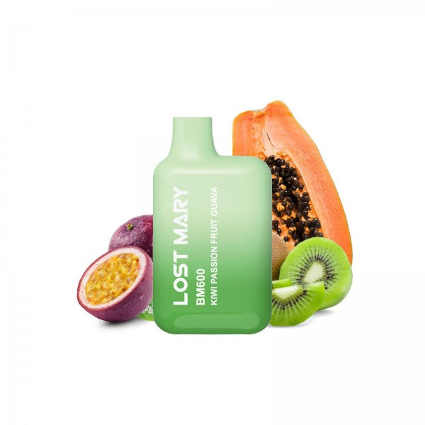 Lost Mary BM600 Kiwi Passion Fruit Guava - 10er Pack