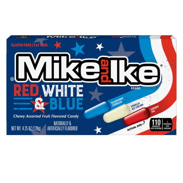 Mike and Ike - Red, White & Blue 141 g