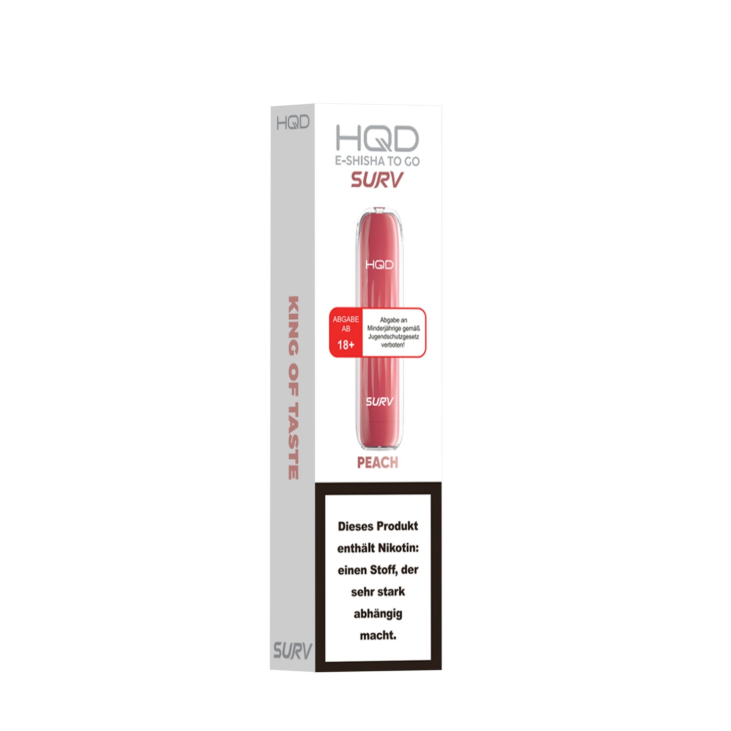 HQD Surv 18mg/ml Peach - 10er Pack