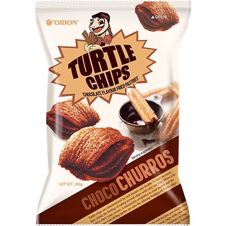 Orion - Turtle Chips Choco Churros 80g