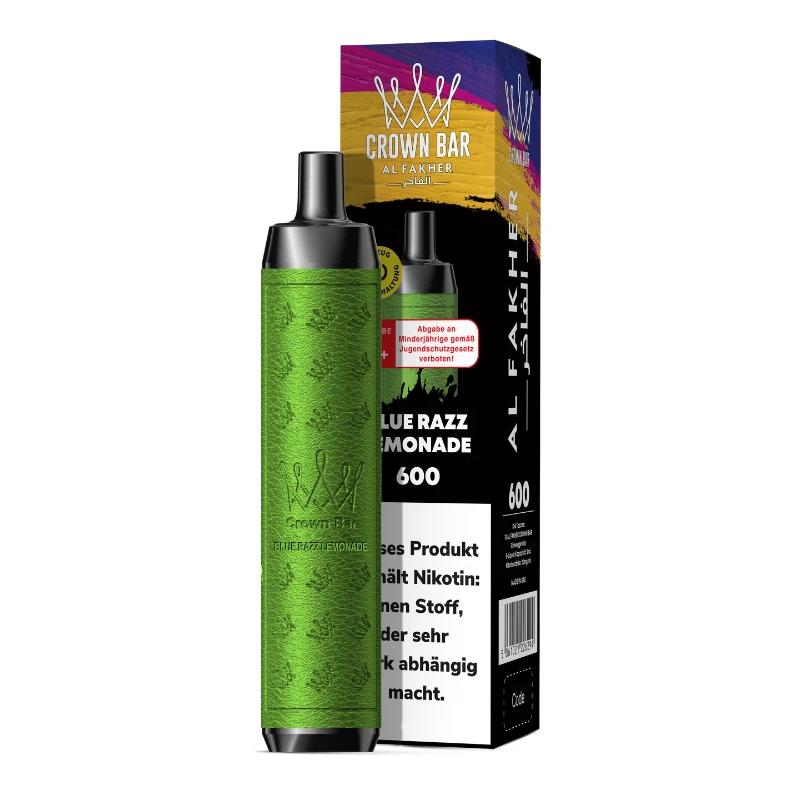 Al Fakher Crown Bar 600 Blue Razz Lemonade - 1er Al Fakher Crown Bar 600 Blue Razz Lemonade - 1er