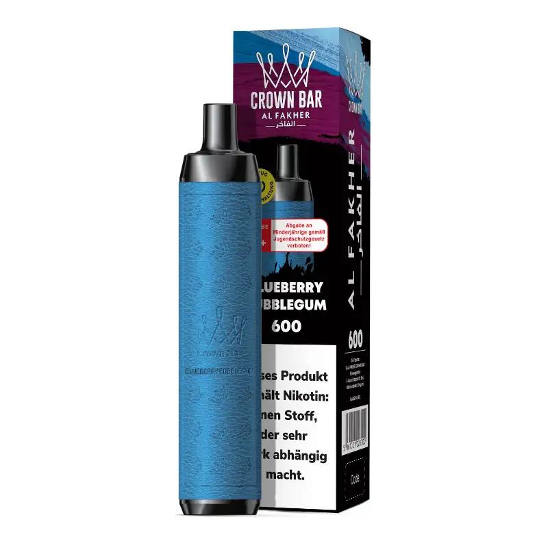 Al Fakher Crown Bar 600 Blueberry Bubblegum - 1er