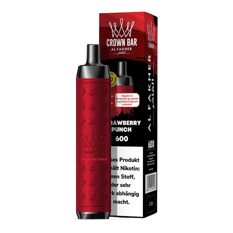 Al Fakher Crown Bar 600 Strawberry Punch - 1er