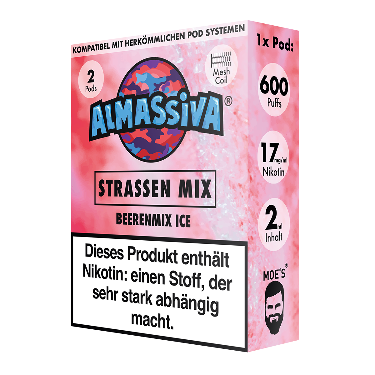 AL MASSIVA Pods Strassenmix - Beerenmix Ice 2er - 10er Pack