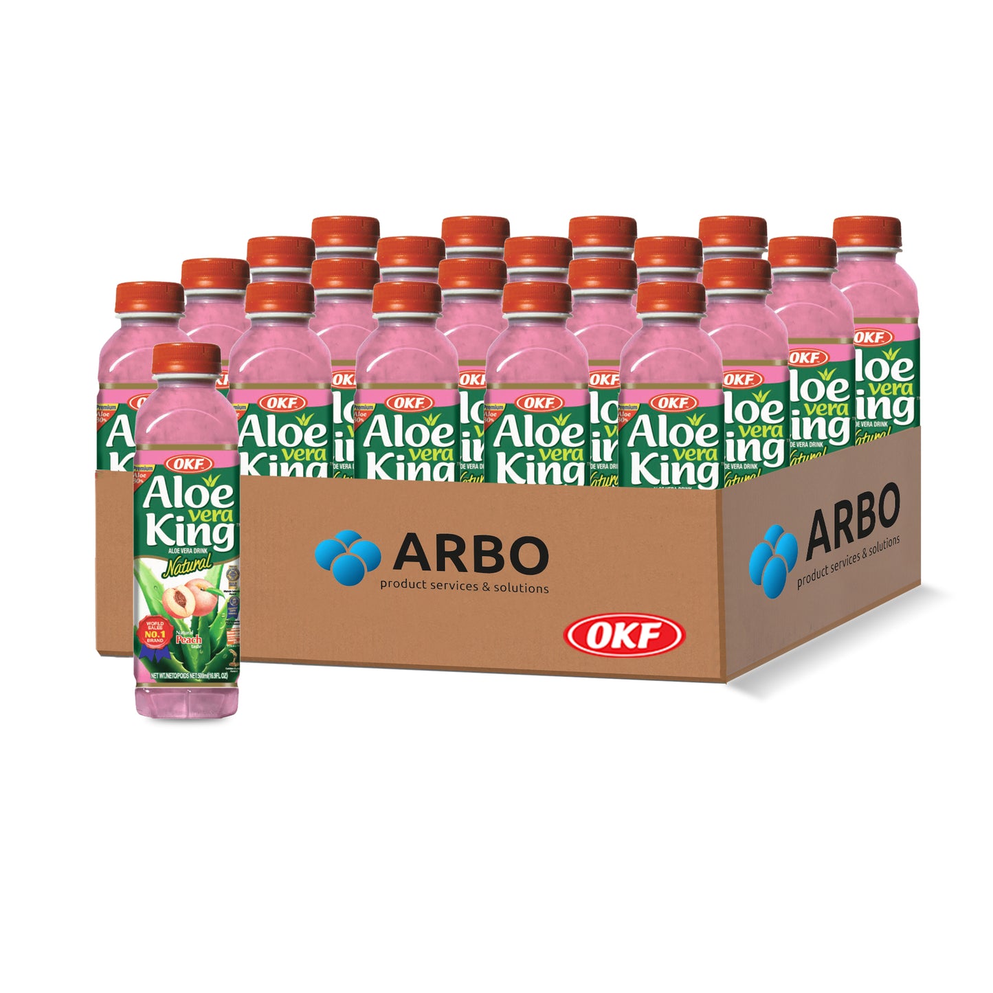 OKF Aloe Vera Drink – Pfirsich 500 ml