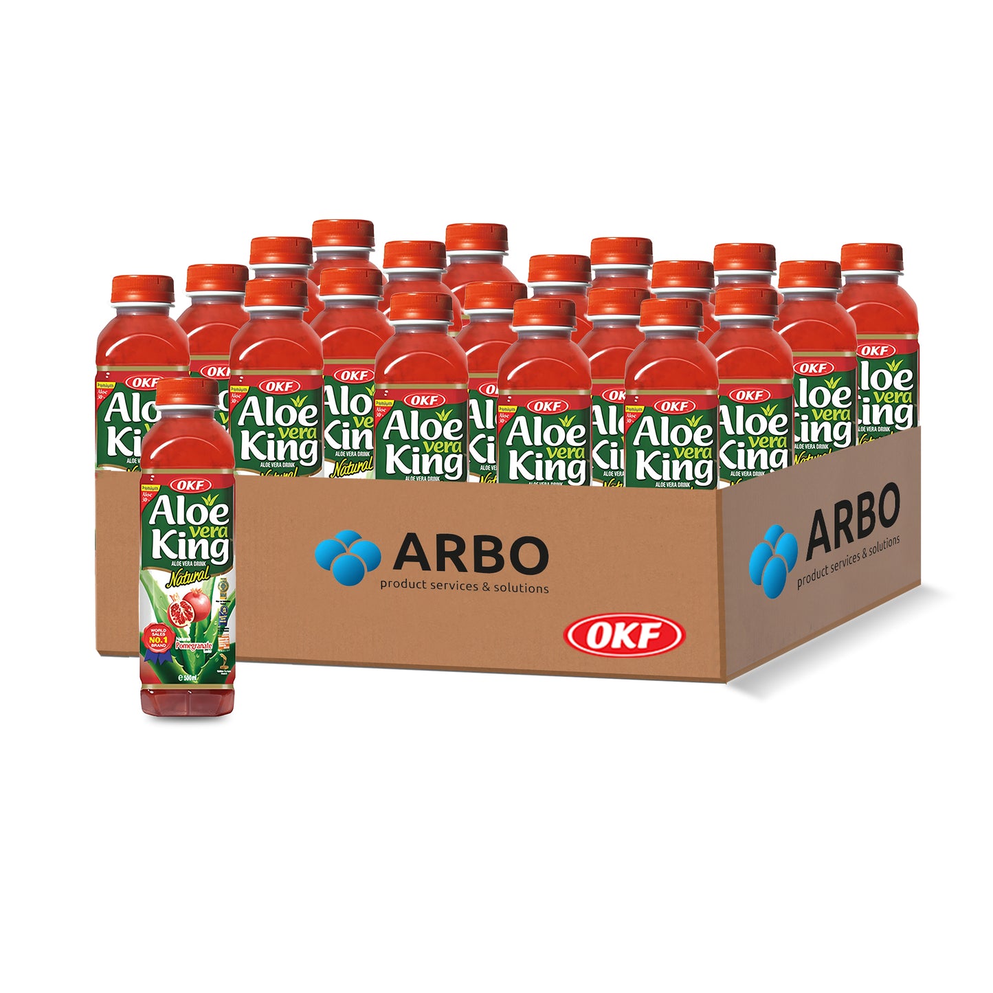 OKF Aloe Vera Drink – Granatapfel 500 ml