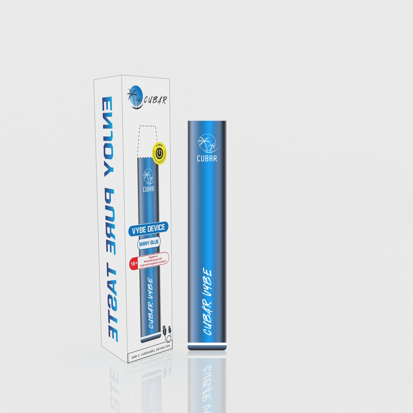 CUBAR Vybe Basisgerät - Shiny Blue - 10er Pack