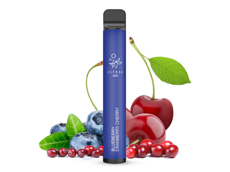 Elfbar 600 V1 20mg Nikotin "Blueberry Cranberry Cherry" - 10er Pack