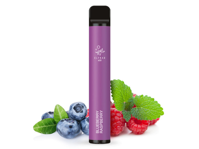 Elfbar 600 V1 20mg Nikotin "Blueberry Raspberry" - 10er Pack