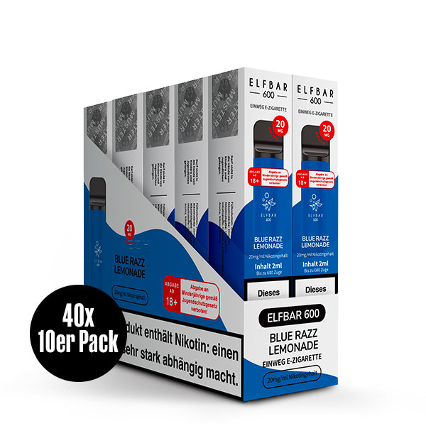 Elfbar 600 V1 20mg Nikotin "Blue Razz Lemonade" - 10er Pack