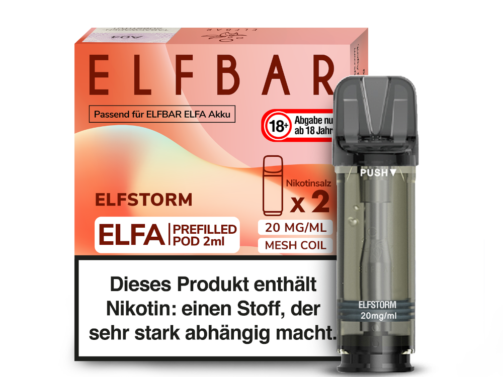 ELFA Pods 2er Pack 20mg Nikotin "Elfstorm" - 10er Pack
