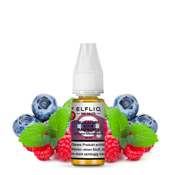 ELFLIQ - Elfbar Liquid - Blueberry Sour Raspberry - 10-20mg/ml