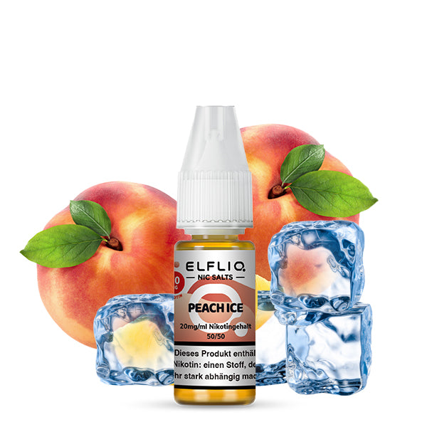 ELFLIQ - Elfbar Liquid - Peach ICE - 10-20mg/ml