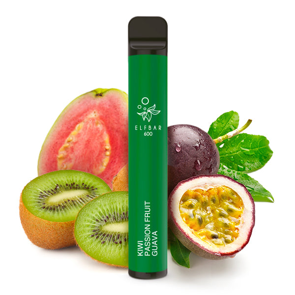 Elfbar 600 V1 20mg Nikotin "Kiwi Passion Fruit Guava" - 10er Pack