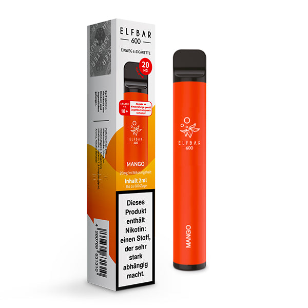 Elfbar 600 V1 20mg Nikotin "Mango" - 10er Pack