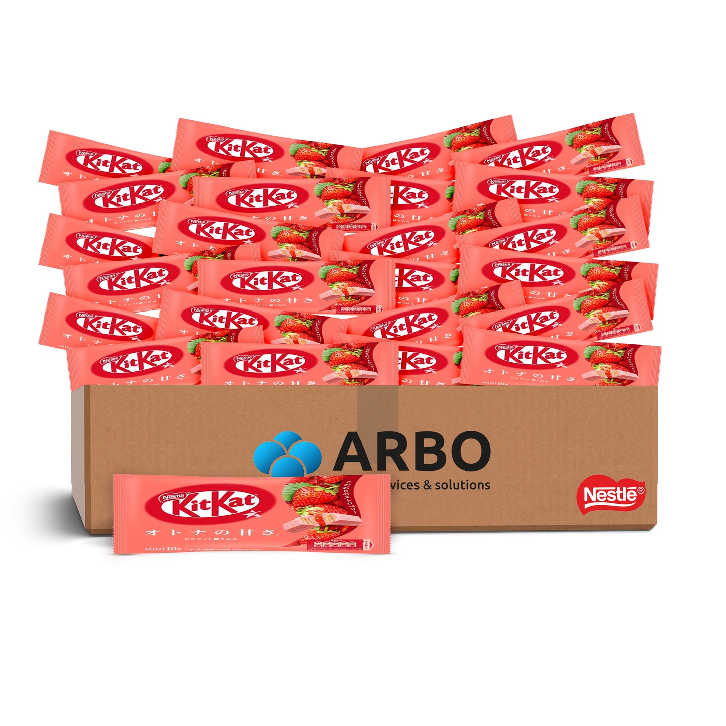 KitKat White Chocolate Strawberry Asia 24x105g