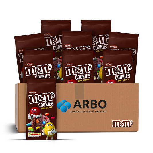 M&M Double Chocolate Cookies 8x180g