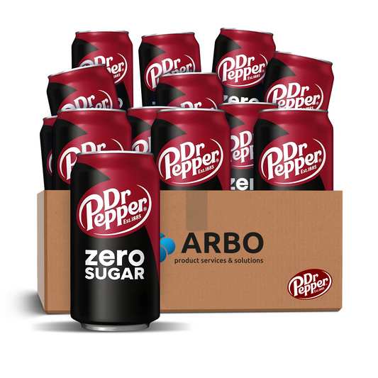 Dr Pepper Zero Sugar Soda 12x 355ml