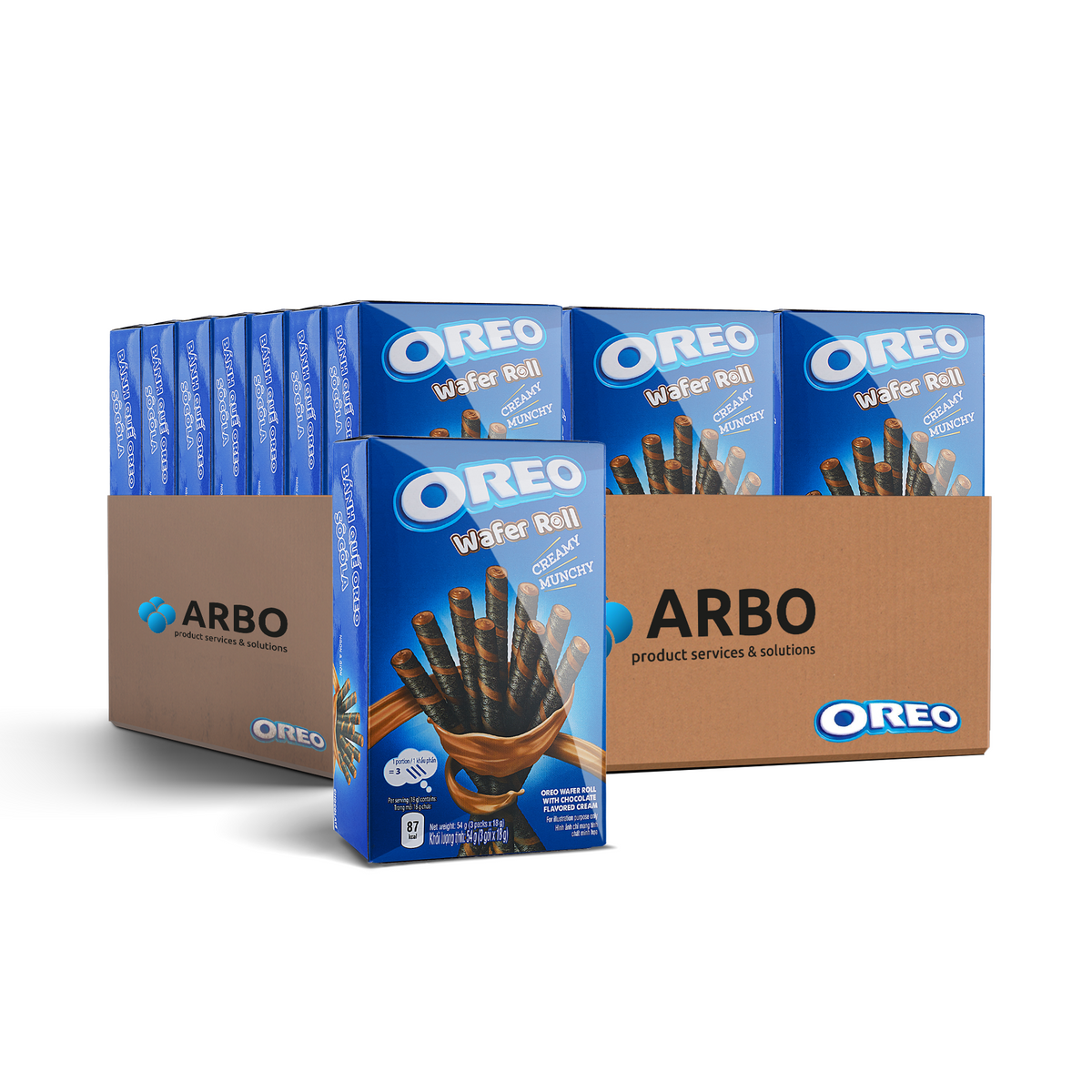 Oreo Rolle Oreo - Wafer Roll Chocolate 54 g – Arbo-Wholesale