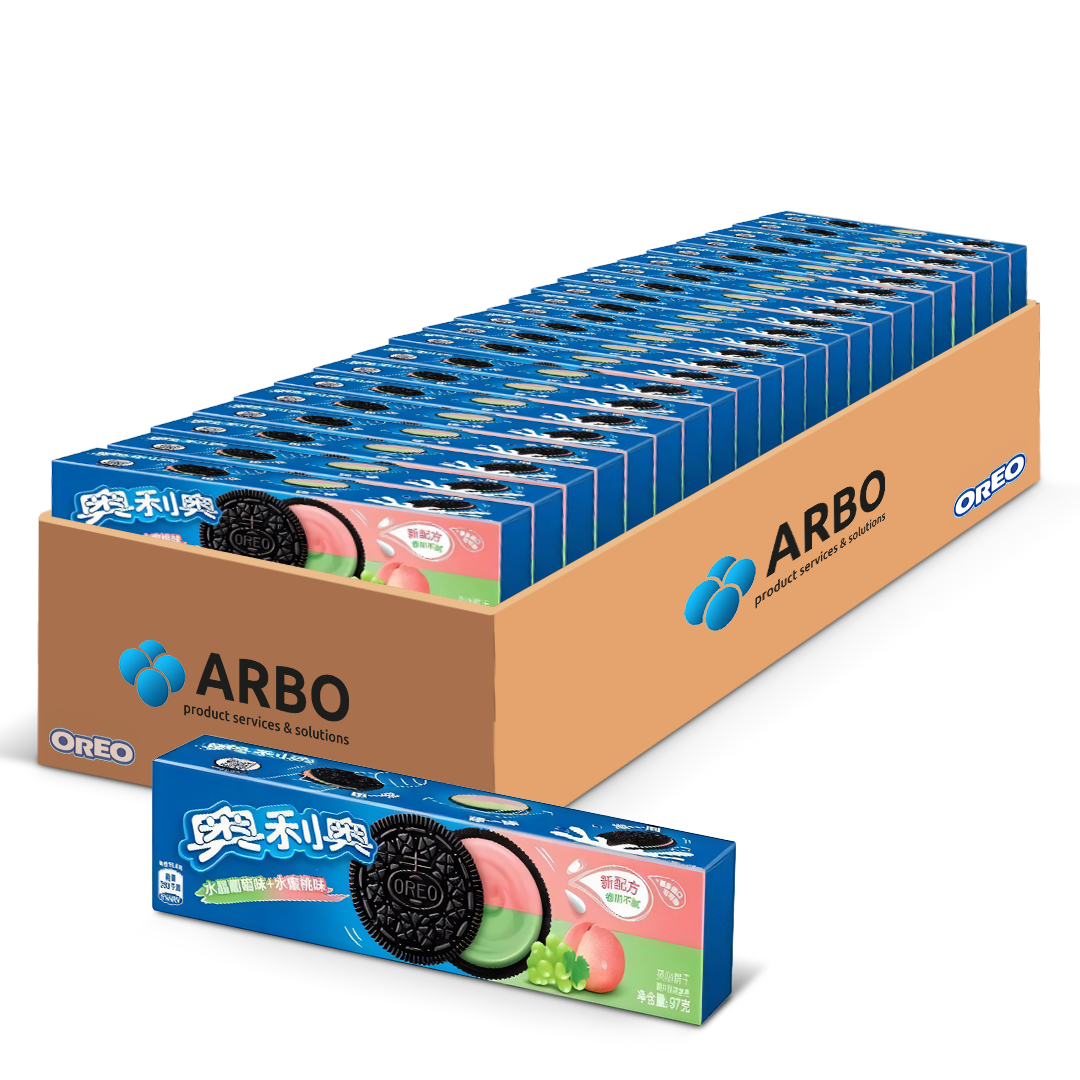 Oreo Double Fruit Crystal Grape & Peach Asia 24x 97g – Arbo-Wholesale