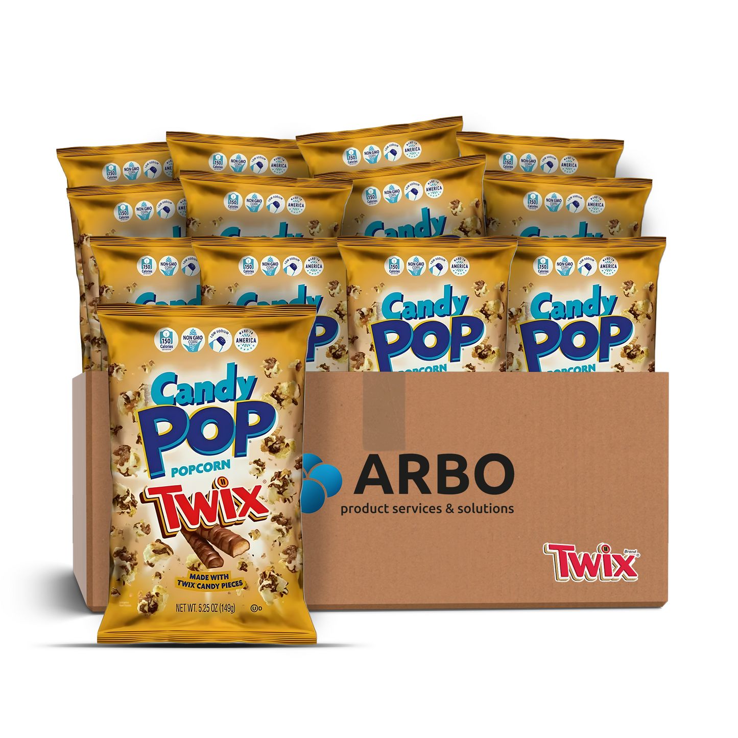 Candy Pop Popcorn Twix 12x 149g