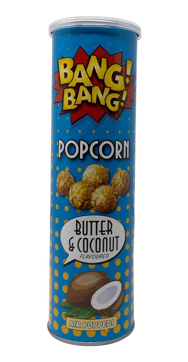 BangBang! Popcorn Butter & Coconut 6x85g