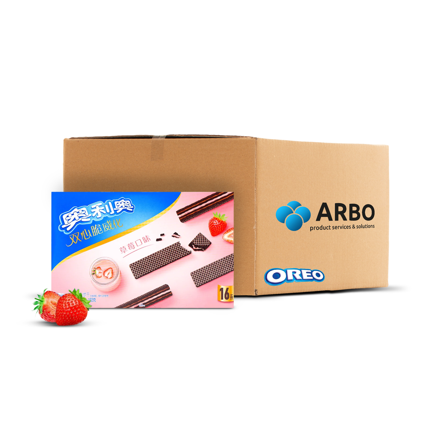 Oreo Waffles Strawberry Asia 24x75g