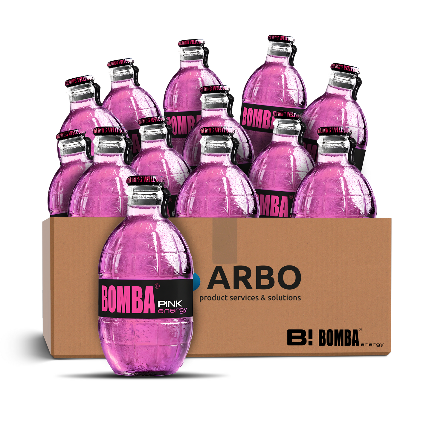 Bomba Energy Drink Pink 12x 250ml