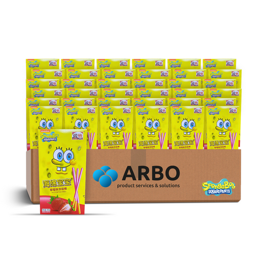 SpongeBob Coated Stick Strawberry Asia 36x48g