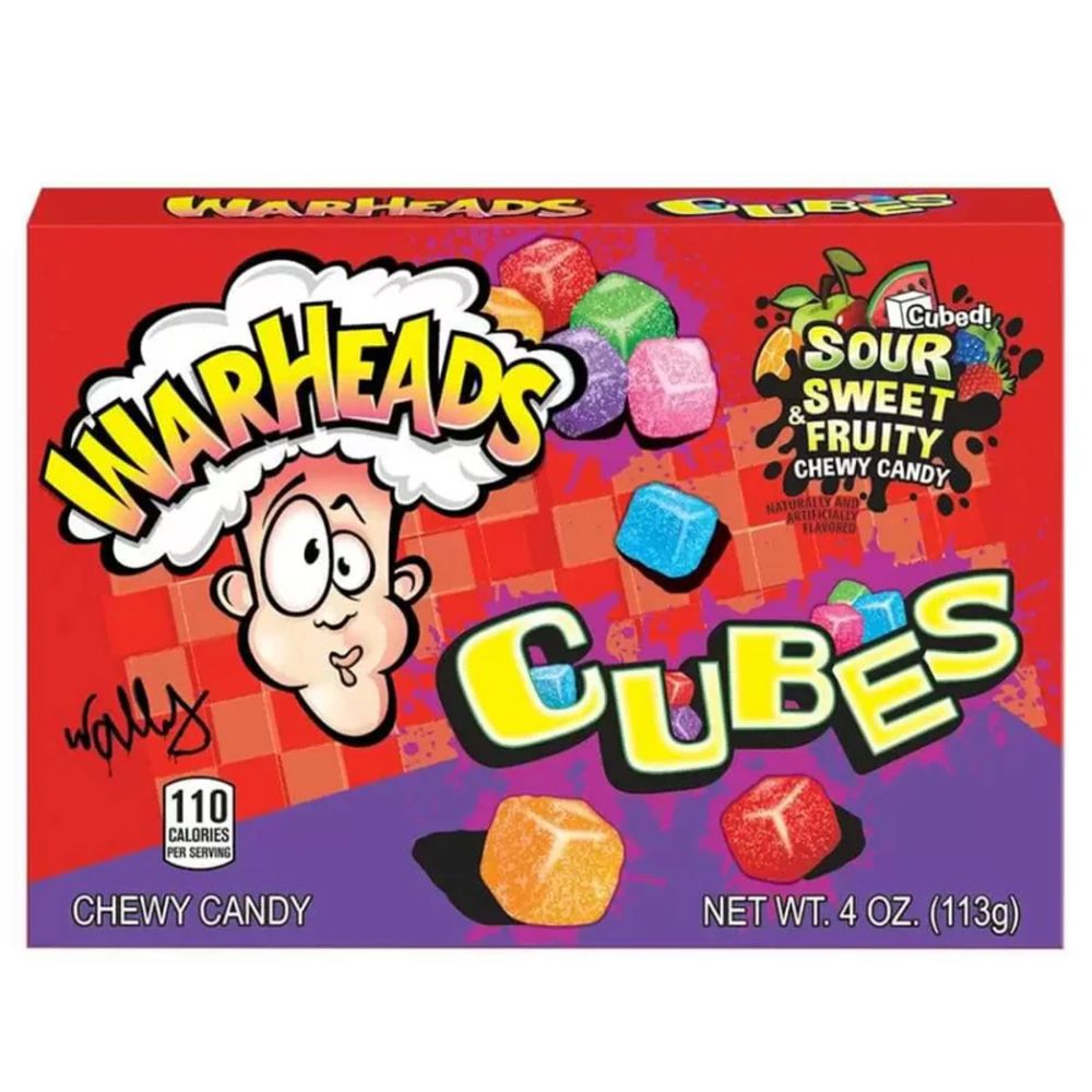 Warheads Chewy Cubes 12x 113g