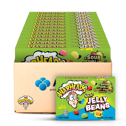 Warheads Sour Jelly Beans 12x 99g