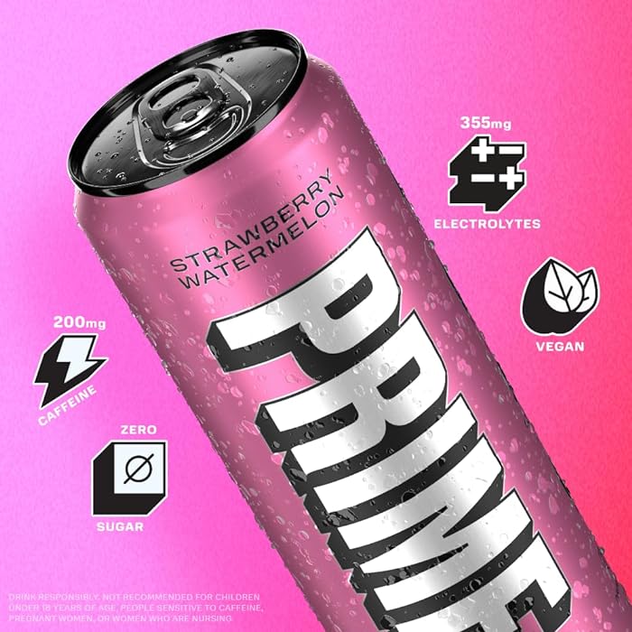 Prime Energy Strawberry Watermelon 24x 355ml