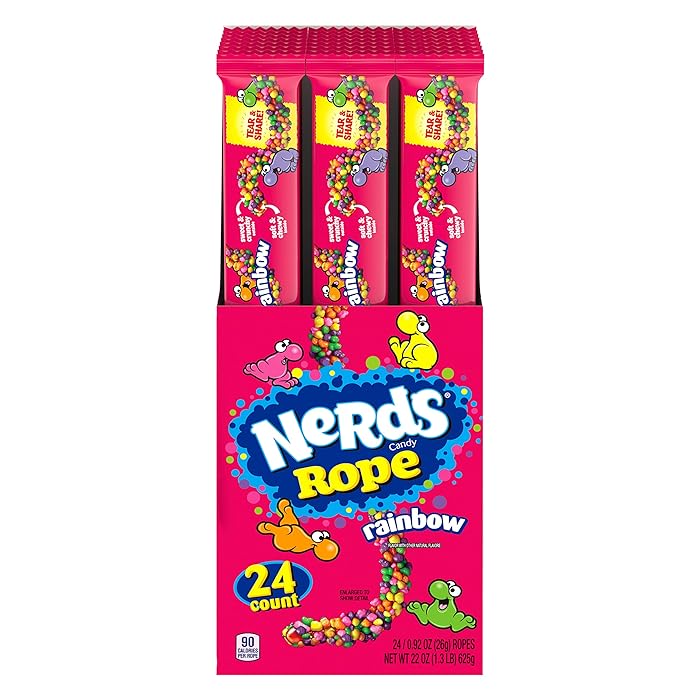 Nerds Rope Rainbow 26g - 24er Pack