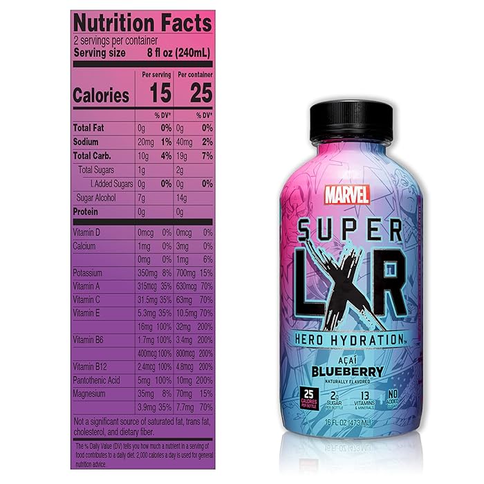 Arizona X Marvel Super LXR Acai Blueberry 12x473ml