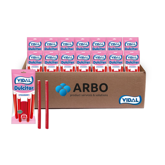 Vidal Saure Regenbogen Stifte 90g - Halal – Bunte Fruchtgummi-Stangen