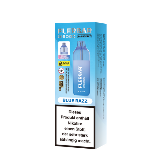 Flerbar D16000 Blue Razz - 1er