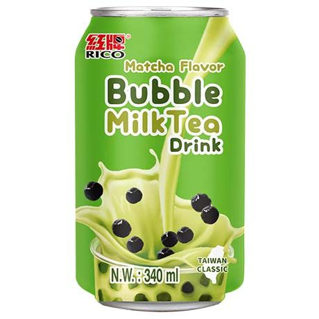 RICO – Bubble Milk Tea Drink "Matcha" 340ml
