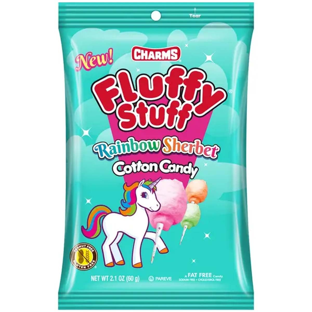 Charms Fluffy Stuff Rainbow Sherbet 24x60g